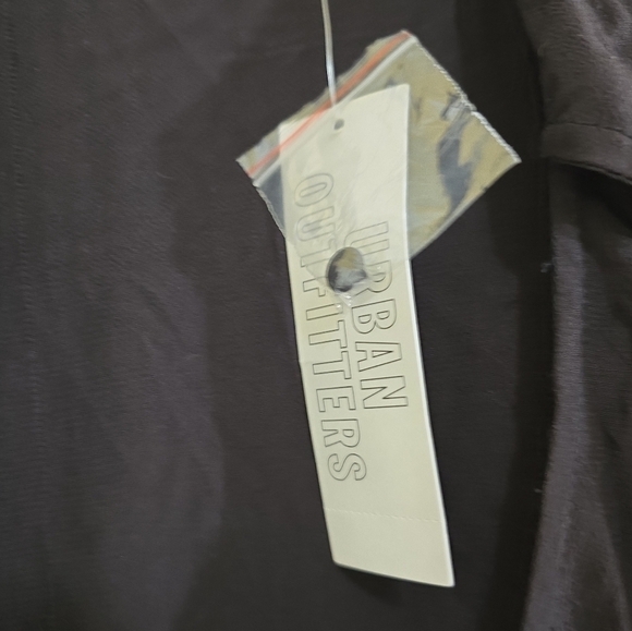 NWT Urban Outfitters Black Bea Wrap Blouse Long Sleeve Medium - Picture 8 of 9